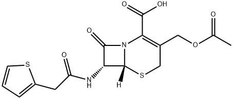 头孢噻吩酸 结构式