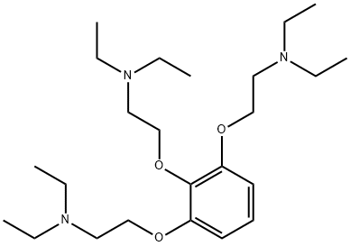2,2',2''-[benzene-1,2,3-triyltri(oxy)]tris[N,N-diethylethylamine]  结构式