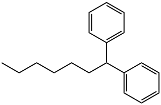 1,1-二苯基庚烷 结构式
