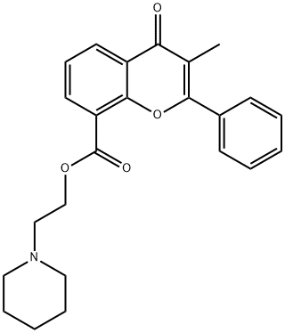 黄酮哌酯 结构式