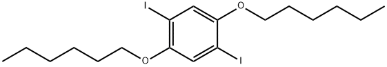 1,4-DIIODO-2,5-BIS(HEXYLOXY)BENZENE 结构式