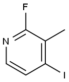 2-氟-3-甲基-4-碘吡啶 结构式