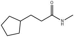 Cyclopentanepropanamide, N-methyl- (9CI) 结构式