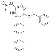 BENZYL-2-(S)-N-BOC-AMINO-2-BIPHENYL PROPIONATE 结构式