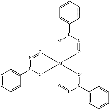 N-亚硝基-N-苯基羟胺铝 结构式