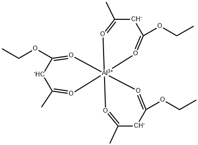 三(乙基-3-氧代丁氧基-O1’,O3)-铝 结构式