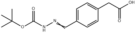 4-(2-TERT-BUTOXYCARBONYLAMINO-2-IMINO-ETHYL)-BENZOIC ACID 结构式