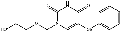 1-((2-hydroxyethoxy)methyl)-5-(phenylselenenyl)uracil 结构式