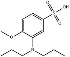 3-(二丙基氨基)-4-甲氧基苯磺酸 结构式