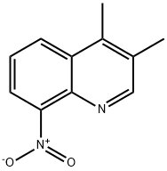 3,4-二甲基-8-硝基喹啉 结构式