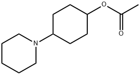 4-Piperidinocyclohexyl=acetate 结构式