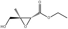 Oxiranecarboxylic acid, 3-(hydroxymethyl)-3-methyl-, ethyl ester, (2R-trans)- 结构式
