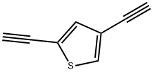 Thiophene, 2,4-diethynyl- (9CI) 结构式