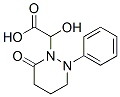1(2H)-Pyridazineacetic  acid,  tetrahydro--alpha--hydroxy-6-oxo-2-phenyl- 结构式