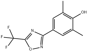 2,6-二甲基-4-[5-(三氟甲基)-1,2,4-噁二唑-3-基]苯酚 结构式