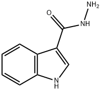 吲哚-3-甲酰肼 结构式