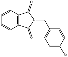 2-(4-溴苄基)异吲哚啉-1,3-二酮 结构式