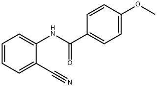 N-(2-cyanophenyl)-4-methoxybenzamide 结构式