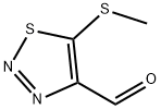 1,2,3-Thiadiazole-4-carboxaldehyde, 5-(methylthio)- (9CI) 结构式