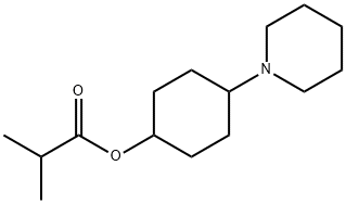 4-Piperidinocyclohexyl=isobutyrate 结构式