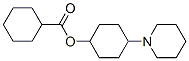 Cyclohexanecarboxylic acid 4-piperidinocyclohexyl ester 结构式