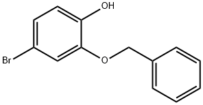 2-苄氧基-4-溴苯酚 结构式