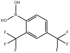 2,4-双三氟甲基苯硼酸 结构式