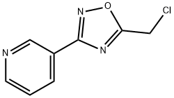 3-[5-(氯甲基)-1,2,4-氧杂二唑-3-基]吡啶 结构式