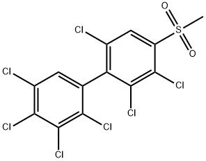 4-甲基磺酰基-2,2',3',4',5,5',6-七氯联苯 结构式