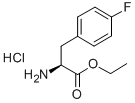 L-4-氟苯丙氨酸乙酯盐酸盐 结构式