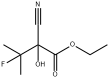 Butanoic acid, 2-cyano-3-fluoro-2-hydroxy-3-methyl-, ethyl ester (9CI) 结构式