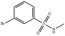 N-甲基-3-溴苯磺酰胺 结构式
