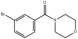 4-(3-溴苯甲酰)吗啉 结构式
