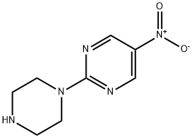 5-硝基-2-(1-哌嗪)-嘧啶 结构式