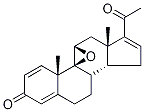 (9β,11β)-9,11-Epoxy-pregna-1,4,16-triene-3,20-dione 结构式