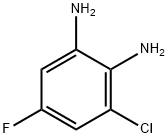 3-CHLORO-5-FLUOROBENZENE-1,2-DIAMINE 结构式