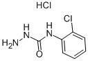 4-(2-CHLOROPHENYL)SEMICARBAZIDE HYDROCHLORIDE 结构式