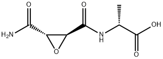 L-Alanine,  N-[[3-(aminocarbonyl)oxiranyl]carbonyl]-,  (2R-trans)-  (9CI) 结构式