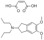 5,6-DIMETHOXY-2-(DI-N-PROPYLAMINO)INDAN MALEATE 结构式