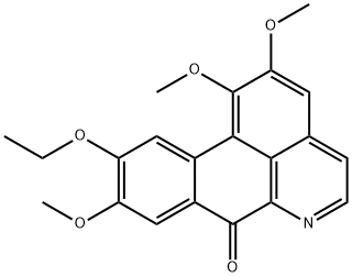 10-Ethoxy-1,2,9-trimethoxy-7H-dibenzo[de,g]quinolin-7-one 结构式