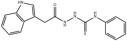 2-[2-(1H-indol-3-yl)acetyl]-N-phenyl-1-hydrazinecarbothioamide 结构式