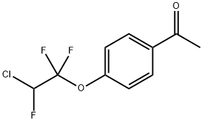 4'-(2-氯-1,1,2-三氟乙氧基)苯乙酮 结构式
