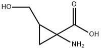 Cyclopropanecarboxylic acid, 1-amino-2-(hydroxymethyl)- (9CI) 结构式