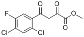 4-(2,4-二氯-5-氟苯基)-2,4-二氧代丁酸甲酯 结构式