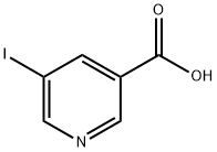5-碘吡啶-3-羧酸 结构式