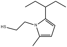 2-(2-methyl-5-pentan-3-yl-pyrrol-1-yl)ethanethiol 结构式