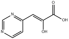2-Propenoic acid, 2-hydroxy-3-(4-pyrimidinyl)-, (Z)- (9CI) 结构式