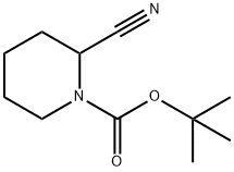 1-Boc-2-氰基哌啶 结构式