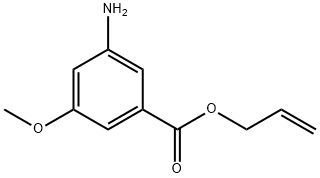 Benzoic acid, 3-amino-5-methoxy-, 2-propenyl ester (9CI) 结构式