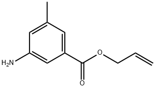 3-氨基-5-甲基苯甲酸烯丙酯 结构式